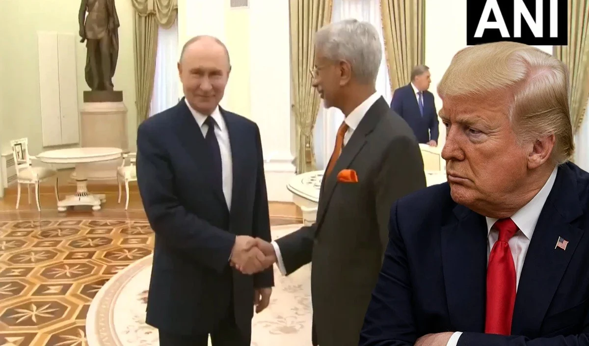 Trump की धमकी के बीच अचानक रूस पहुंचे जयशंकर का धमाका, पुतिन को दिया मोदी का सीक्रेट मैसेज! Trump की धमकी के बीच अचानक रूस पहुंचे जयशंकर का धमाका, पुतिन को दिया मोदी का सीक्रेट मैसेज!
