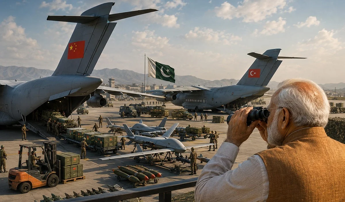 Vishwakhabram: 60 घंटे तक लगातार Pakistan को हथियारों से लैस करते रहे China-Turkey के Military Aircraft, भारत की तैयारी भी तेज Vishwakhabram: 60 घंटे तक लगातार Pakistan को हथियारों से लैस करते रहे China-Turkey के Military Aircraft, भारत की तैयारी भी तेज