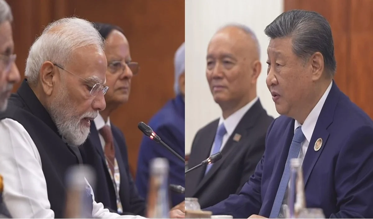 BRICS Summit में जिनपिंग को सामने बिठा मोदी ने दिए 3 ‘म्यूचुअल’ मंत्र, कहा- मतभेदों को विवाद नहीं बनने देना चाहिए BRICS Summit में जिनपिंग को सामने बिठा मोदी ने दिए 3 'म्यूचुअल' मंत्र, कहा- मतभेदों को विवाद नहीं बनने देना चाहिए