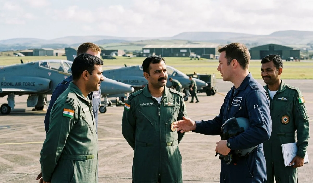 India-UK Defence Ties | भारत-यूके रक्षा संबंधों में नया अध्याय! ब्रिटिश फाइटर पायलटों को निखारेंगे भारतीय वायु सेना के 3 फ्लाइंग इंस्ट्रक्टर India-UK Defence Ties | भारत-यूके रक्षा संबंधों में नया अध्याय! ब्रिटिश फाइटर पायलटों को निखारेंगे भारतीय वायु सेना के 3 फ्लाइंग इंस्ट्रक्टर