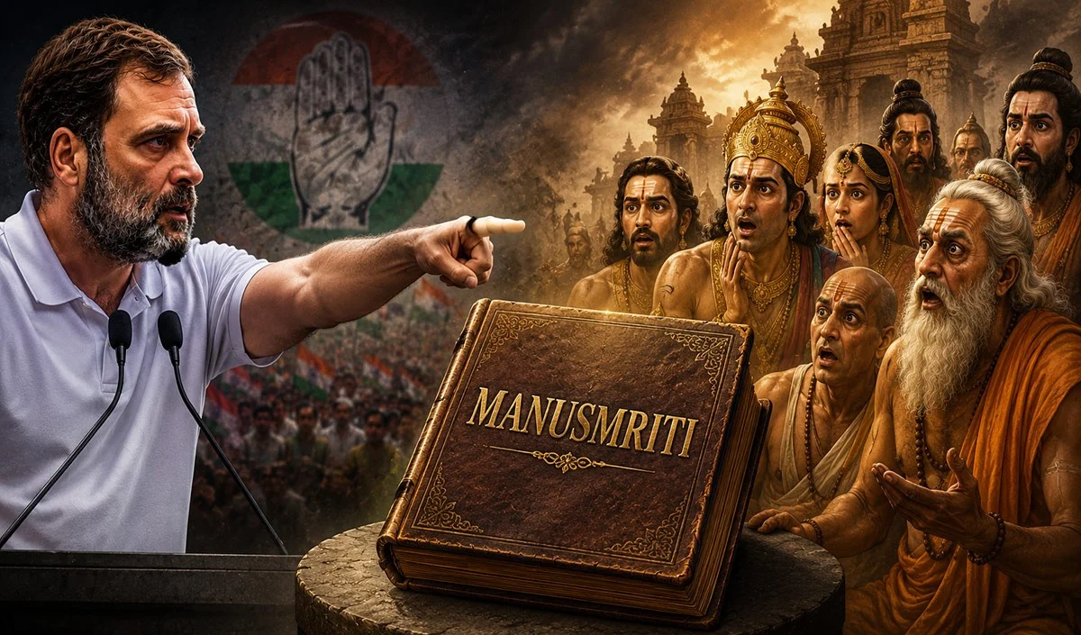 Jan Gan Man: Manusmriti को पढ़े बिना ही उसके पीछे क्यों पड़ गये हैं Rahul Gandhi? हर मुद्दे में जाति का कोण क्यों ढूँढ़ने लगी है Congress? Jan Gan Man: Manusmriti को पढ़े बिना ही उसके पीछे क्यों पड़ गये हैं Rahul Gandhi? हर मुद्दे में जाति का कोण क्यों ढूँढ़ने लगी है Congress?