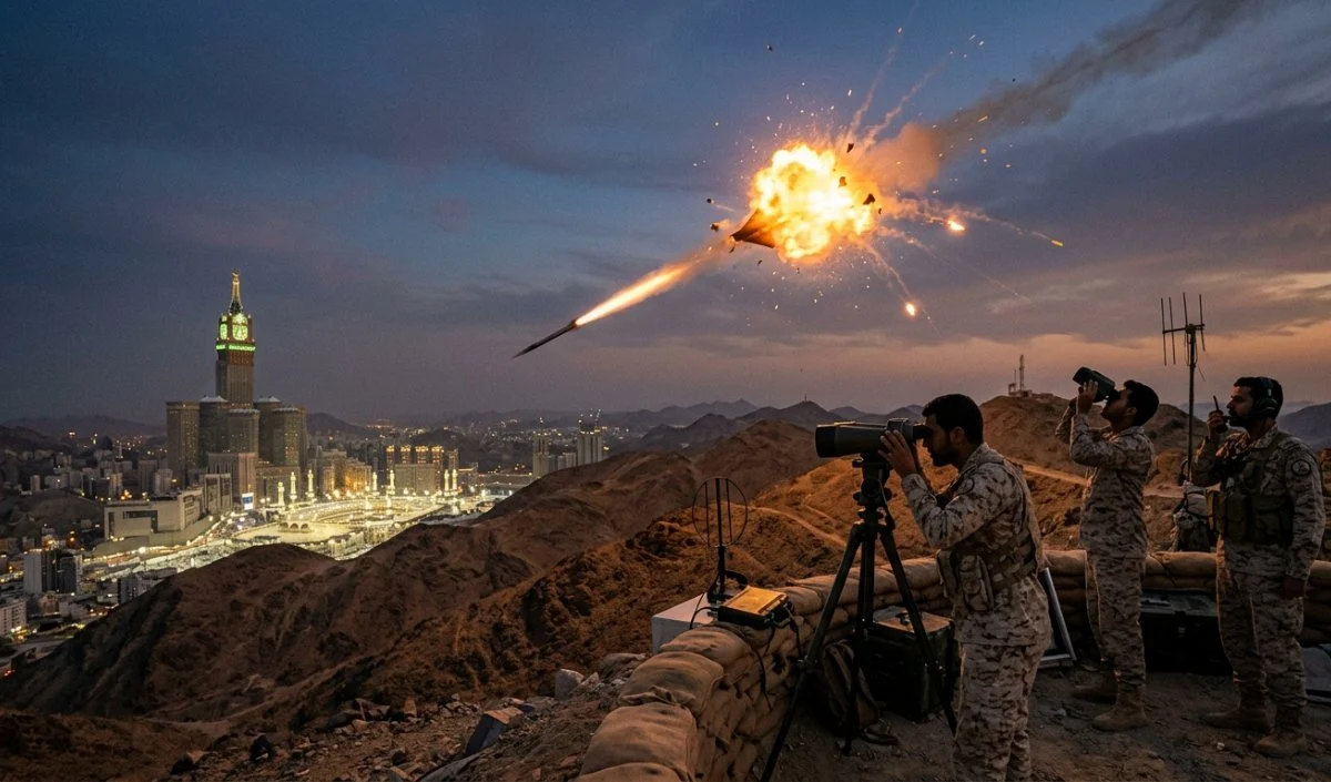 Middle East Tension: मक्का के पास सऊदी एयर डिफेंस ने हूथी ड्रोन को किया ढेर, गठबंधन ने दी ‘रेड लाइन’ की सख्त चेतावनी Middle East Tension: मक्का के पास सऊदी एयर डिफेंस ने हूथी ड्रोन को किया ढेर, गठबंधन ने दी 'रेड लाइन' की सख्त चेतावनी