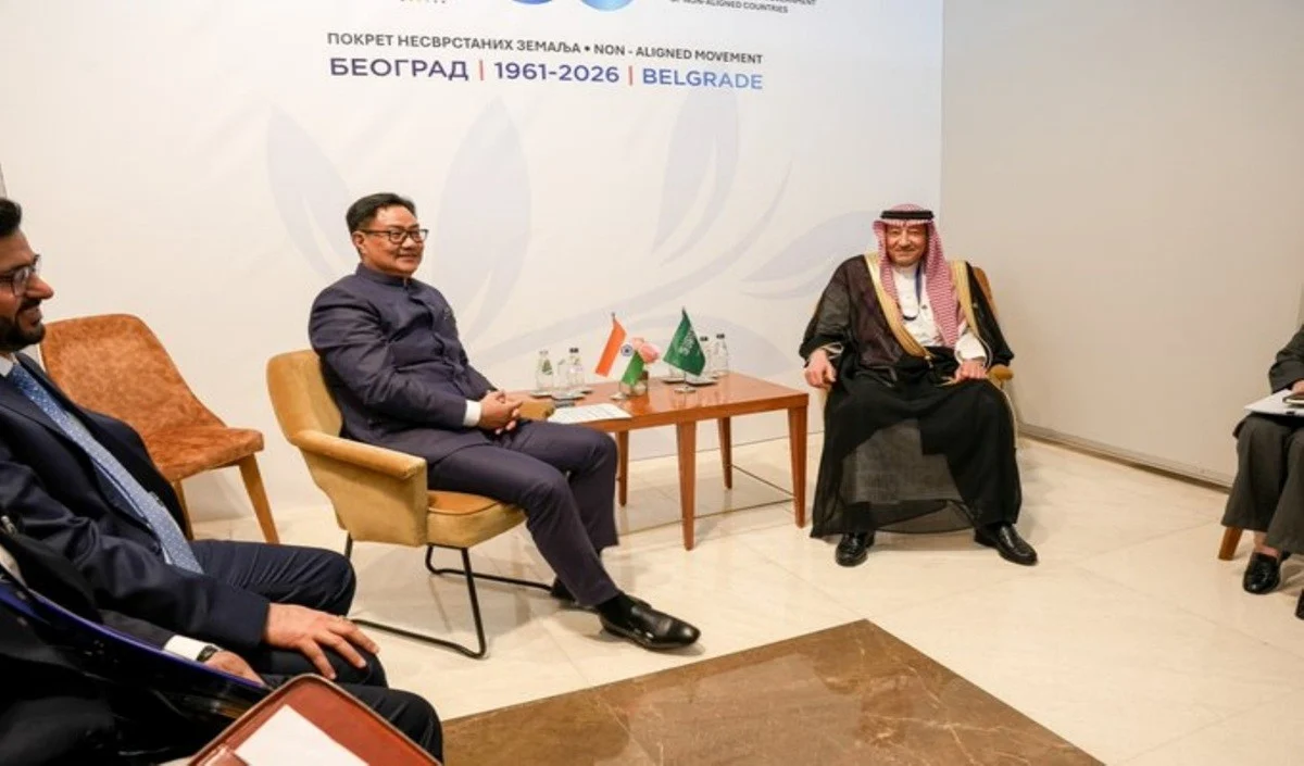 NAM Summit Belgrade में Kiren Rijiju का कूटनीतिक मिशन, Saudi Arabia और Serbia के साथ संबंधों पर विशेष चर्चा NAM Summit Belgrade में Kiren Rijiju का कूटनीतिक मिशन, Saudi Arabia और Serbia के साथ संबंधों पर विशेष चर्चा