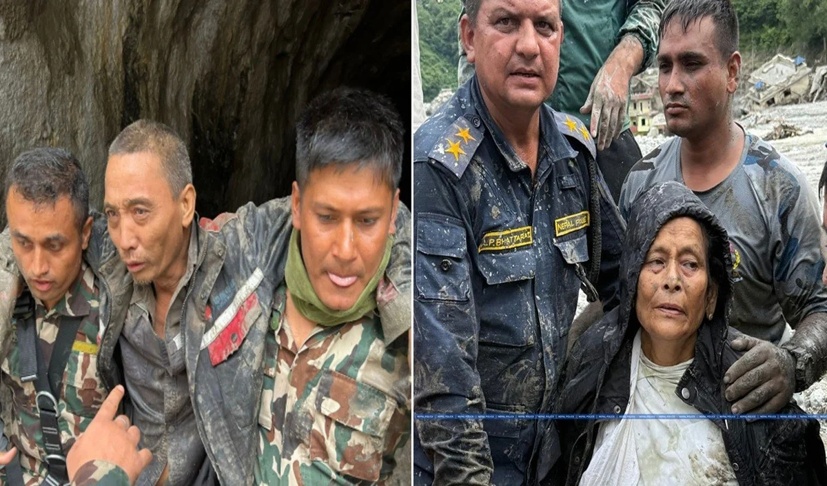 Nepal Flood Rescue: भोटेकोशी तबाही के 10 दिन बाद Upper Trishuli Tunnel से विदेशी नागरिक का चमत्कारिक रेस्क्यू Nepal Flood Crisis: 1344 मौतों के बाद बचाव अभियान तेज़, तादी नदी पर Rope Bridge बना रही Nepal Army