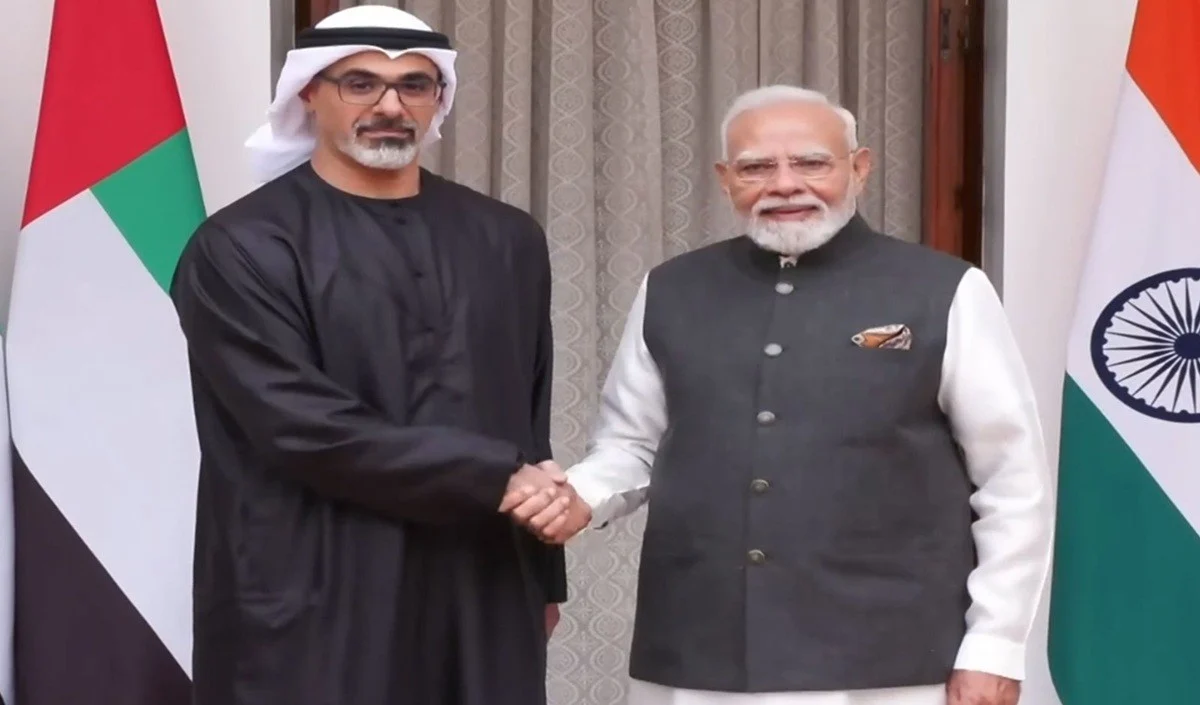 PM Modi और Abu Dhabi के Crown Prince के बीच बैठक, India-UAE Strategic Partnership को मिलेगी नई रफ़्तार PM Modi और Abu Dhabi के Crown Prince के बीच बैठक, India-UAE Strategic Partnership को मिलेगी नई रफ़्तार