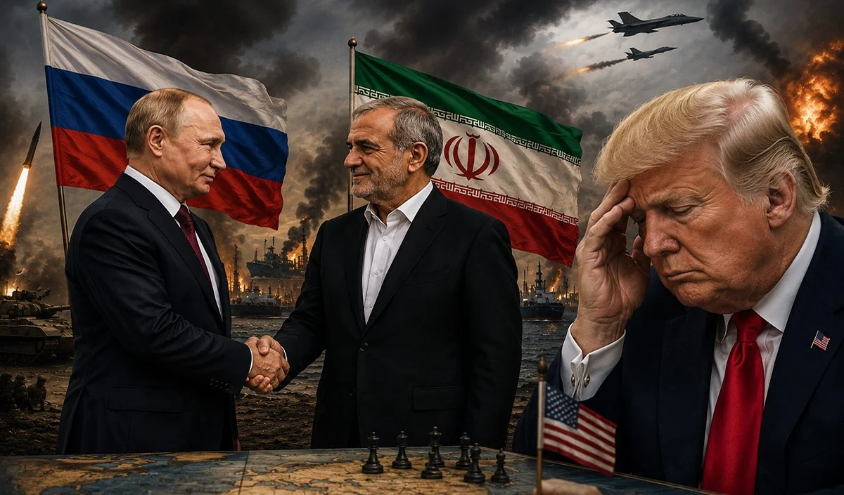 Prabhasakshi NewsRoom: Iran-US के बीच फिर से जंग छिड़ते ही Tehran के समर्थन में खुलकर उतरे Putin, बोले, ”हर तरह से मदद करेगा Russia Prabhasakshi NewsRoom: Iran-US के बीच फिर से जंग छिड़ते ही Tehran के समर्थन में खुलकर उतरे Putin, बोले, ''हर तरह से मदद करेगा Russia