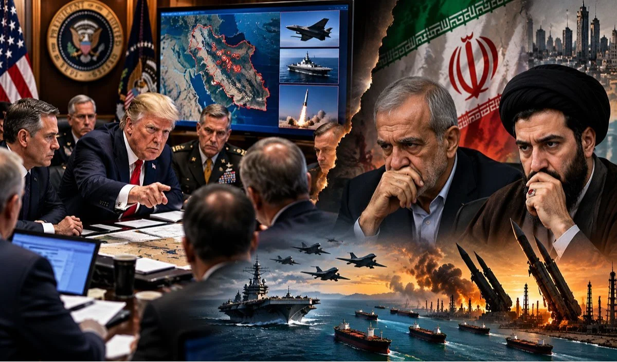 Prabhasakshi NewsRoom: Iran पर आर-पार के मूड में Trump! छुट्टी रद्द कर लौटे White House, बैठकों का दौर जारी, दुनिया टेंशन में Prabhasakshi NewsRoom: Iran पर आर-पार के मूड में Trump! छुट्टी रद्द कर लौटे White House, बैठकों का दौर जारी, दुनिया टेंशन में