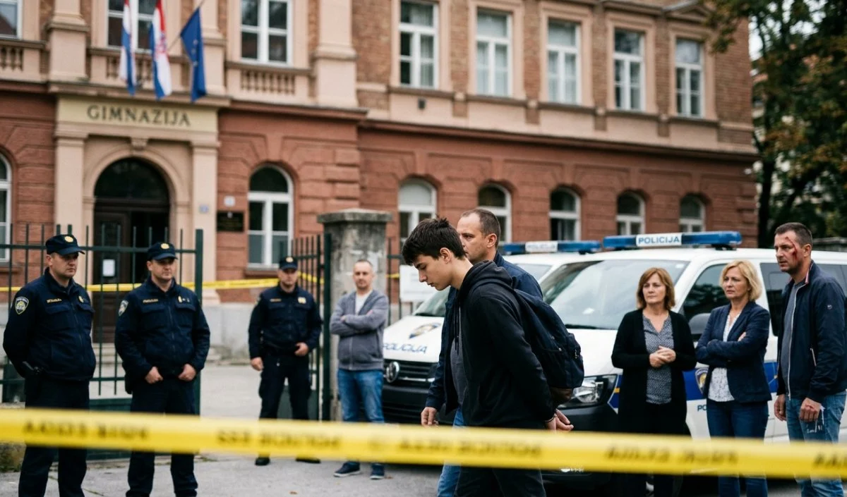 Zagreb School Attack मामले में हमलावर छात्र को पुलिस ने हिरासत में लिया Zagreb School Attack मामले में हमलावर छात्र को पुलिस ने हिरासत में लिया