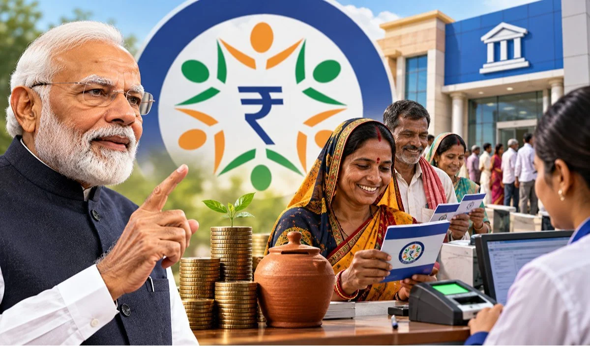 क्या आपने ज़ीरो बैलेंस पर खुलवाया पीएम जन धन खाता? 10000 तक ओवरड्राफ्ट की सुविधा, संख्या 59 करोड़ के पार क्या आपने ज़ीरो बैलेंस पर खुलवाया पीएम जन धन खाता? 10000 तक ओवरड्राफ्ट की सुविधा, संख्या 59 करोड़ के पार