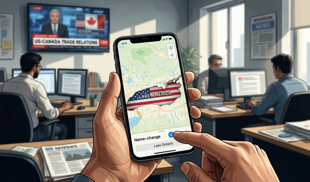 डोनाल्ड ट्रंप ने Apple मैप्स पर लेक ओंटारियो का नाम बदलकर लेक अमेरिका करने को कहा डोनाल्ड ट्रंप ने Apple मैप्स पर लेक ओंटारियो का नाम बदलकर लेक अमेरिका करने को कहा