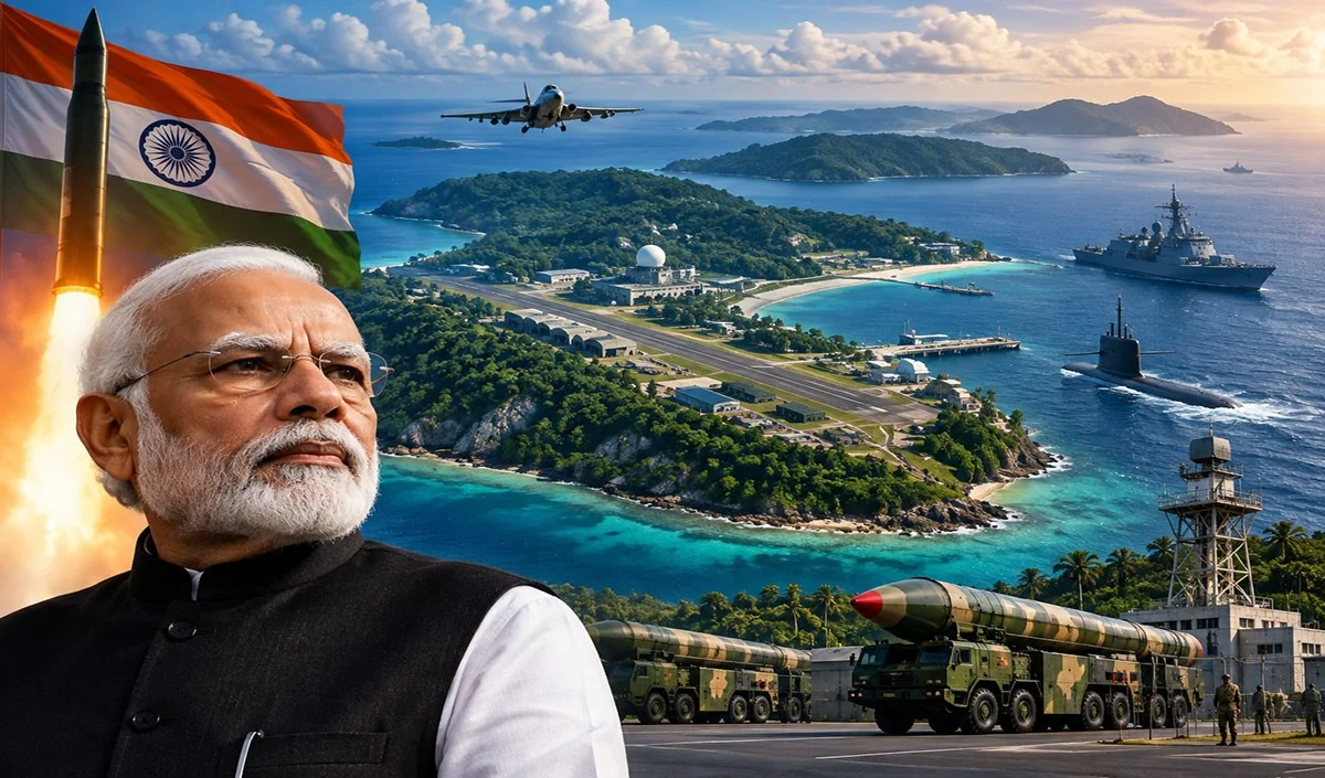 भारत का नया Strategic Power Centre बनने जा रहा है Great Nicobar, Andaman को परमाणु ताकत से लैस करने की तैयारी भारत का नया Strategic Power Centre बनने जा रहा है Great Nicobar, Andaman को परमाणु ताकत से लैस करने की तैयारी