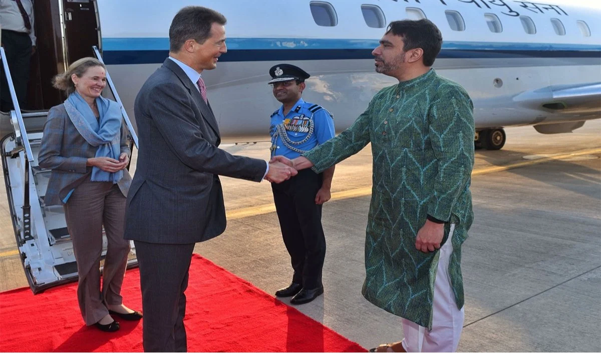 India EFTA समझौते के बीच Liechtenstein के Prince Alois पहुंचे भारत, व्यापारिक रिश्तों पर जोर India EFTA समझौते के बीच Liechtenstein के Prince Alois पहुंचे भारत, व्यापारिक रिश्तों पर जोर