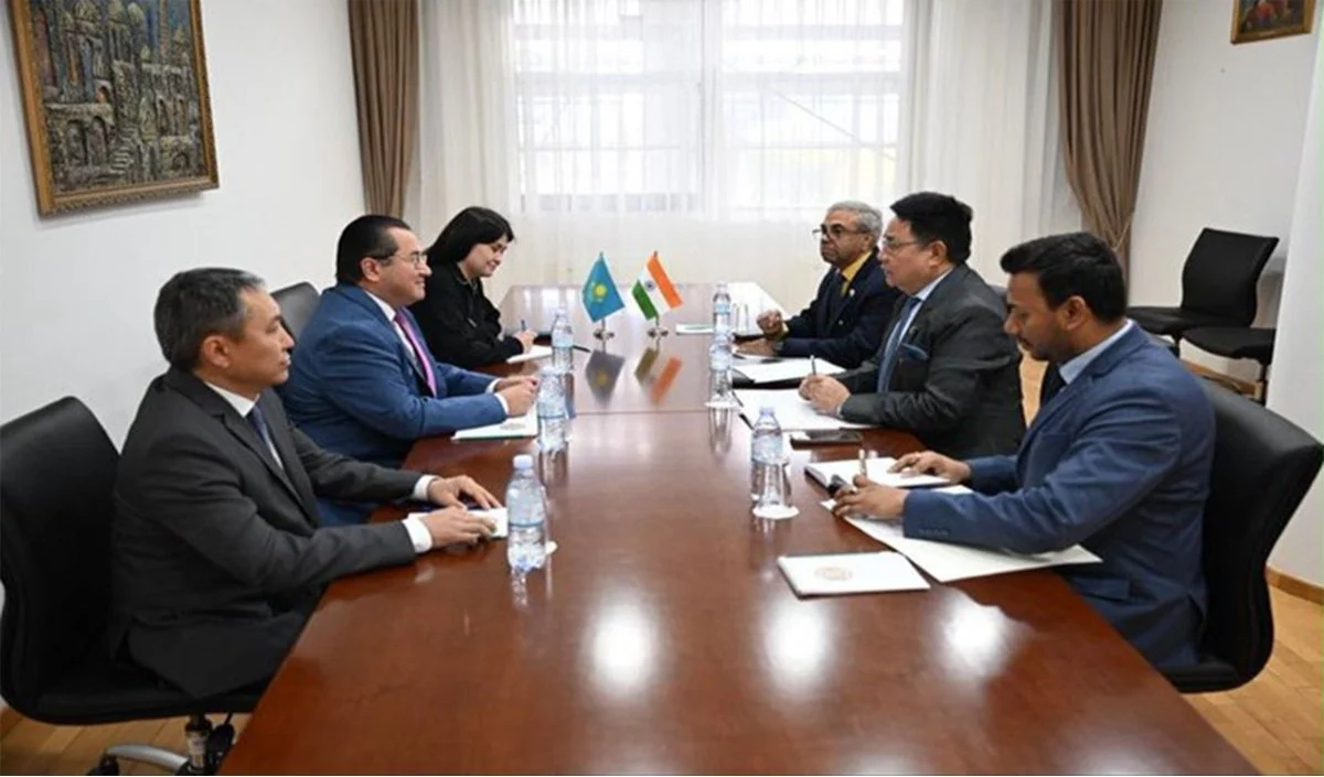 India-Kazakhstan के बीच अहम बैठक, भविष्योन्मुखी साझेदारी मजबूत करने पर जोर India-Kazakhstan के बीच अहम बैठक, भविष्योन्मुखी साझेदारी मजबूत करने पर जोर
