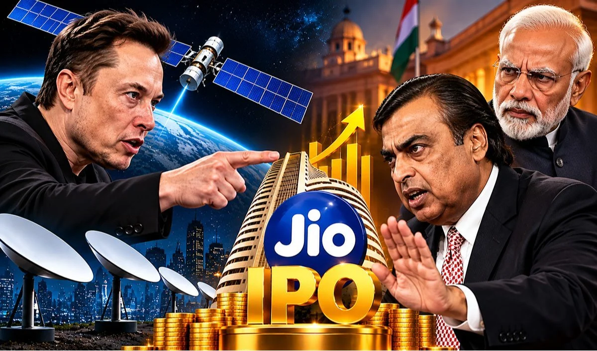 Jio IPO को नुकसान पहुँचाने के लिए Elon Musk ने चला बड़ा दाँव, Mukesh Ambani का पलटवार Starlink को पड़ सकता है भारी Jio IPO को नुकसान पहुँचाने के लिए Elon Musk ने चला बड़ा दाँव, Mukesh Ambani का पलटवार Starlink को पड़ सकता है भारी