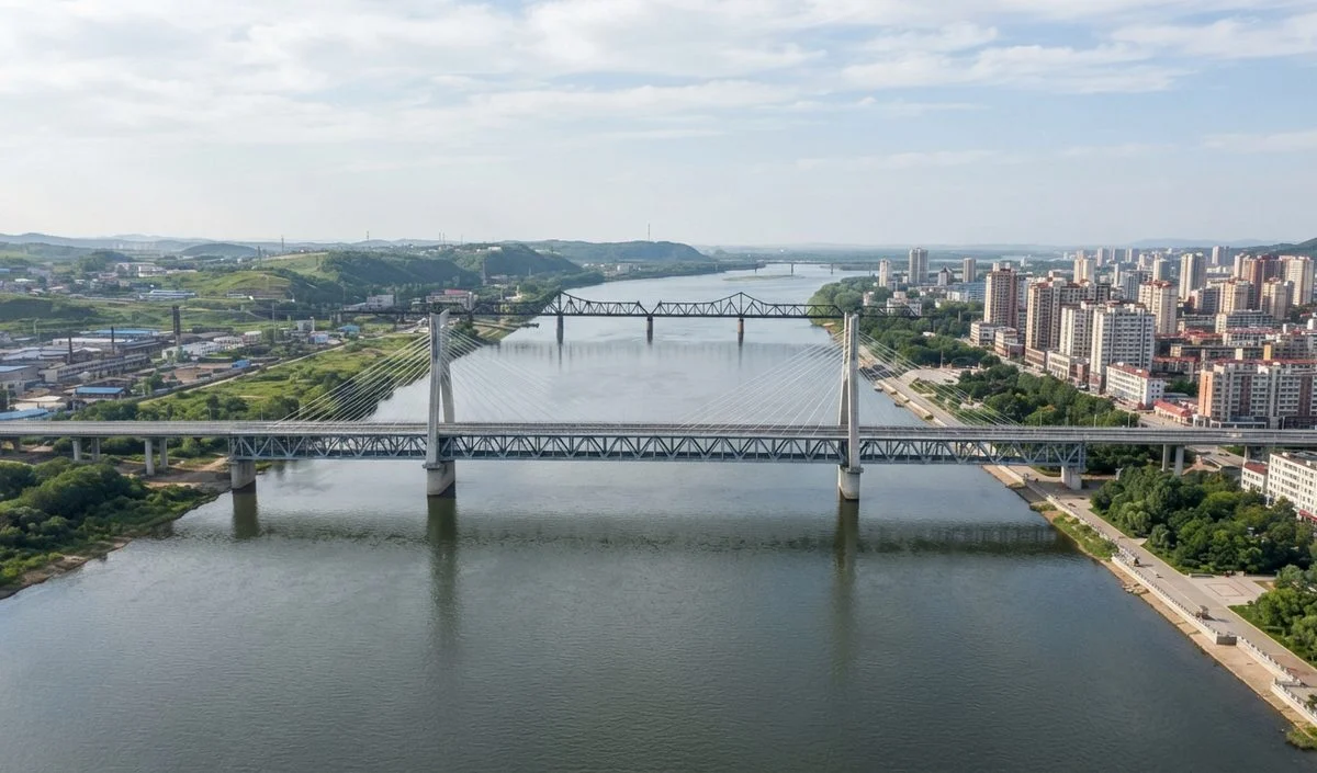 Kim Jong Un पहुंचे China, सीमा पर बने New Yalu River Bridge का किया उद्घाटन Kim Jong Un पहुंचे China, सीमा पर बने New Yalu River Bridge का किया उद्घाटन