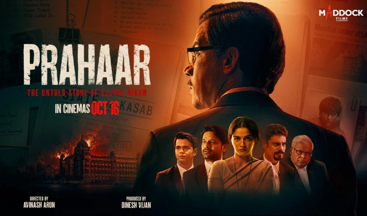 Prahaar Movie Review: 26/11 के बाद की सबसे बड़ी कानूनी जंग, जहाँ बंदूकों से नहीं दलीलों से जीती गई जंग Prahaar Movie Review: 26/11 के बाद की सबसे बड़ी कानूनी जंग, जहाँ बंदूकों से नहीं दलीलों से जीती गई जंग