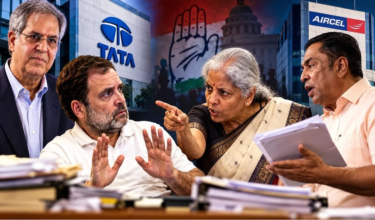 Tata Group पर राजनीति करते ही फँस गये Rahul Gandhi, Aircel Founder के पुराने बयान ने खोली Congress के जमाने की पोल Tata Group पर राजनीति करते ही फँस गये Rahul Gandhi, Aircel Founder के पुराने बयान ने खोली Congress के जमाने की पोल